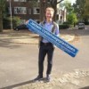 Oud-schaatser Uytdehaage neemt eigen straatnaambord mee